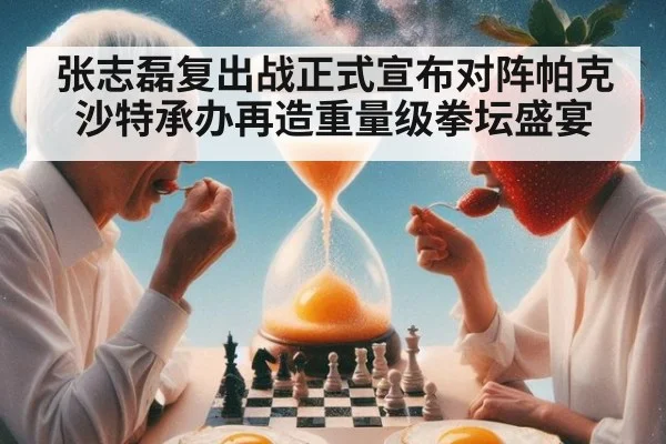 张志磊复出战正式宣布对阵帕克 沙特承办再造重量级拳坛盛宴